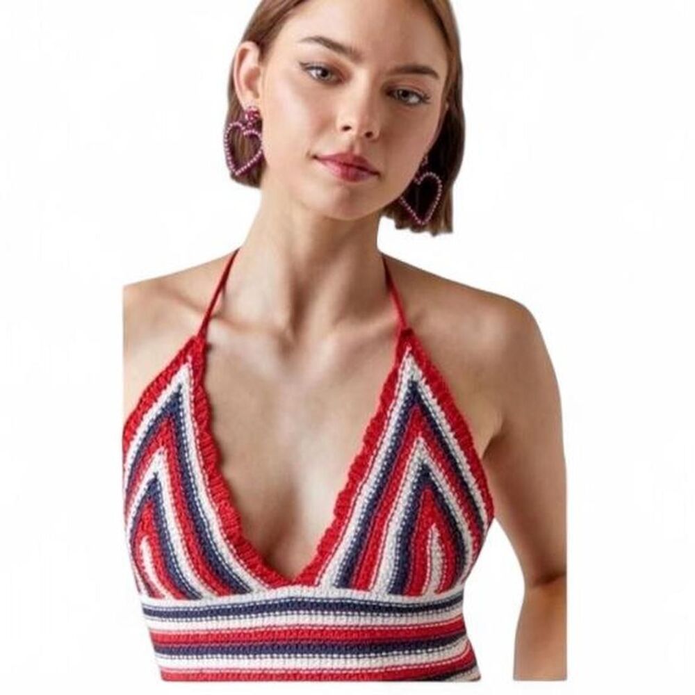 Moon and Madison Women's multi Crop-top